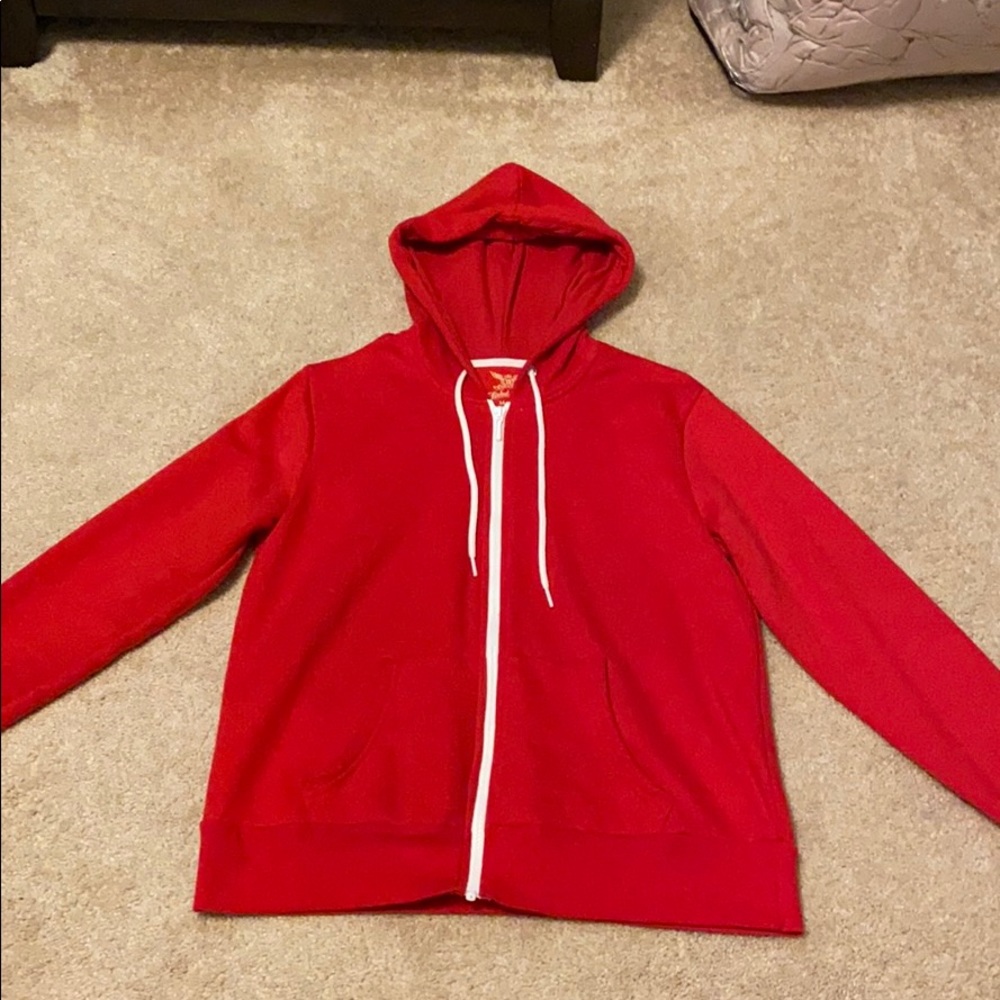 Red Faded Glory Zip-Up Sweatshirt